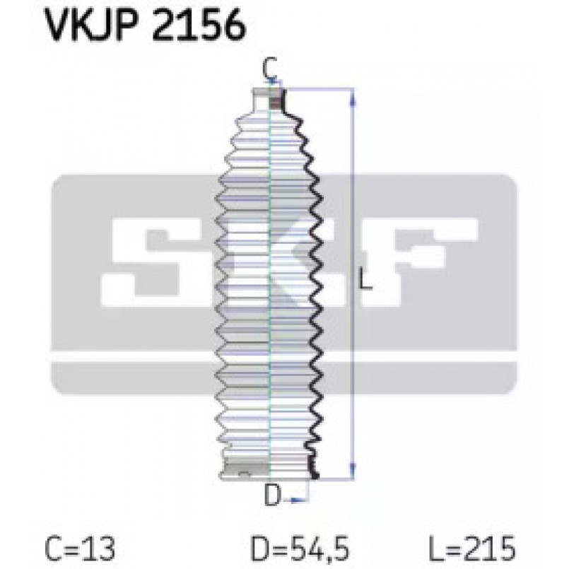 VKJP 2156 SKF - Пильовик привідного валу